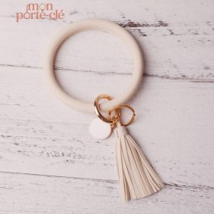 Porte-clé en cuir, accessoire de mode intemporel