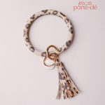 Porte-clé en cuir, design minimaliste et chic