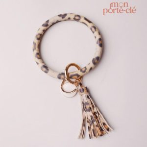 Porte-clé en cuir, design minimaliste et chic