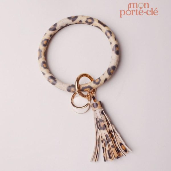 Porte-clé en cuir, design minimaliste et chic