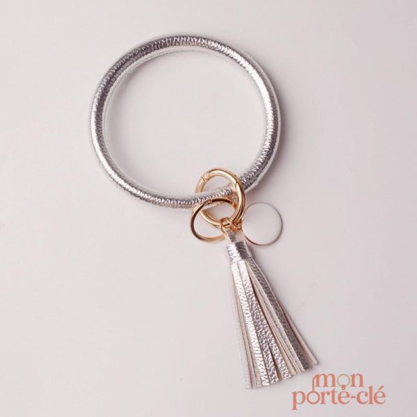 Bracelet porte-clé en cuir souple et durable