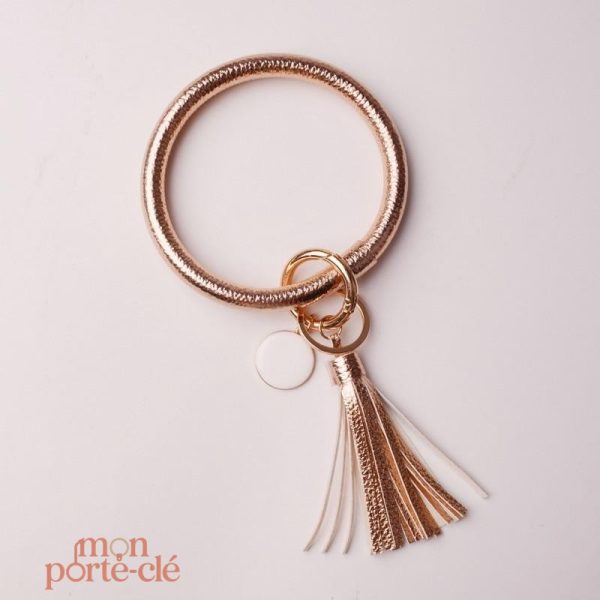 Accessoire cuir : porte-clé au style raffiné