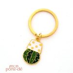 Porte-clé original en forme de cactus