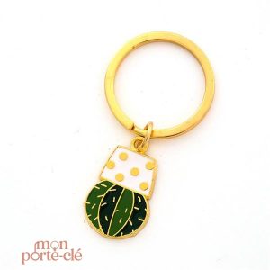 Porte-clé original en forme de cactus