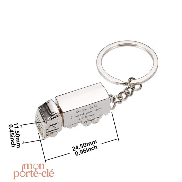 Porte-clé camion, cadeau personnalisé créatif