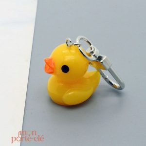 Porte-clé en forme de canard coloré