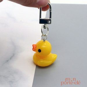 Porte-clé animal canard avec design mignon