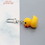 Porte-clé canard en PVC léger et durable
