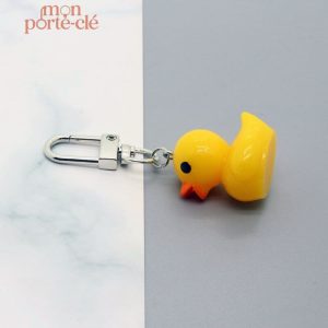 Porte-clé canard en PVC léger et durable