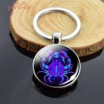Porte-clé Cancer avec symbole astrologique