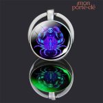 Porte-clé signe astrologique Cancer en métal