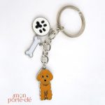 Porte-clé caniche design moderne