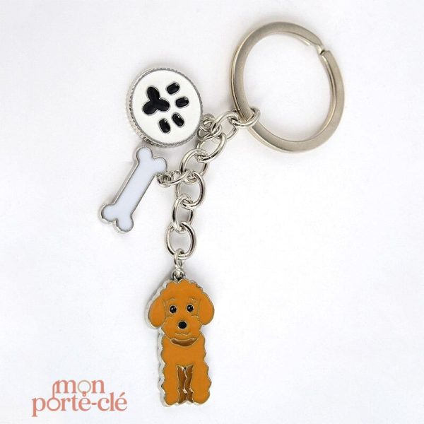 Porte-clé caniche design moderne