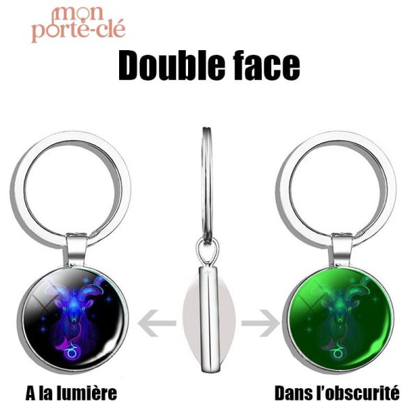 Porte-clé Capricorne, cadeau idéal pour les amateurs d'astrologie