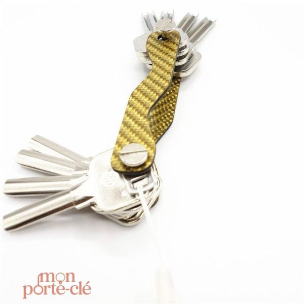 Porte-clé en carbone idéal pour les amateurs de style