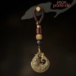 Porte-clé carpe Koi, accessoire en métal élégant