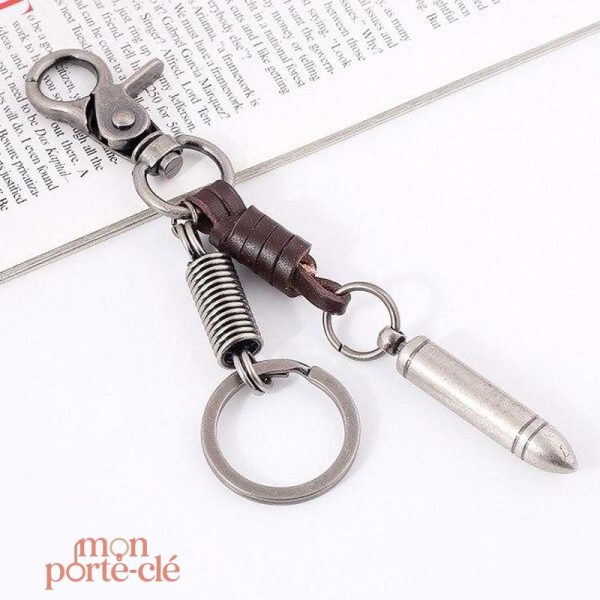 Porte-clé en cuir La Cartouche XXe Siècle