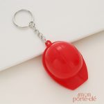 Porte-clé original en forme de casque de chantier