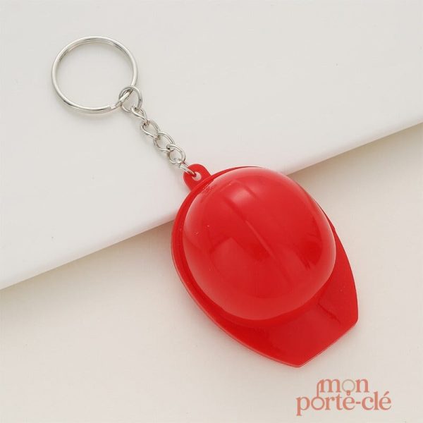 Porte-clé original en forme de casque de chantier