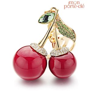 Porte-clé original Les Cerises, design unique et coloré