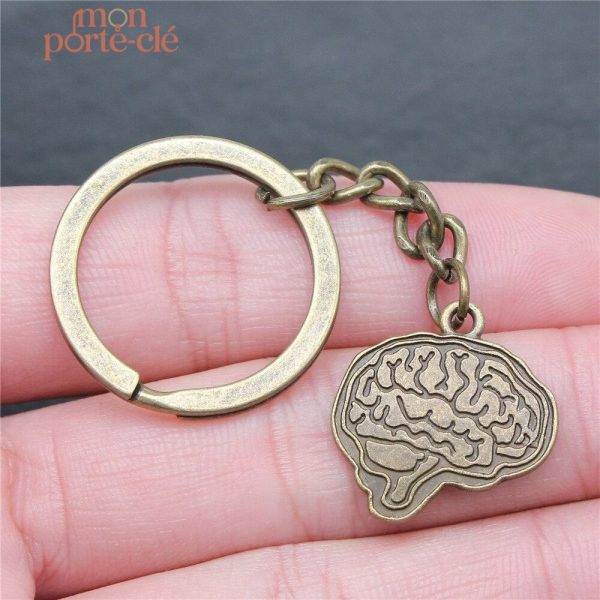 Porte-Clé en forme de cerveau, accessoire unique