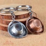 Porte-clé design chapeau de cowboy unique