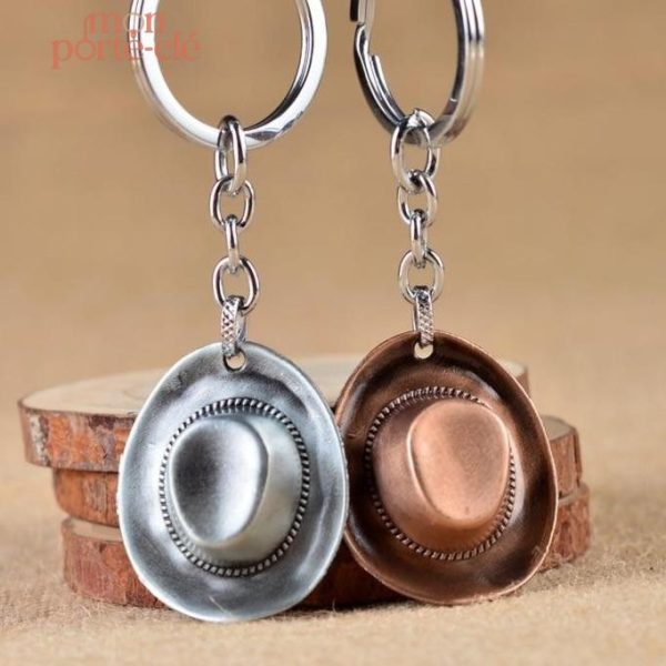 Porte-clé amusant en chapeau de cowboy