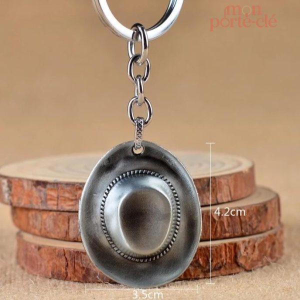 Chapeau de cowboy miniature en porte-clé original