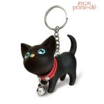 Porte-clé chat noir élégant et stylé