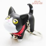 Porte-clé en forme de chat, design moderne