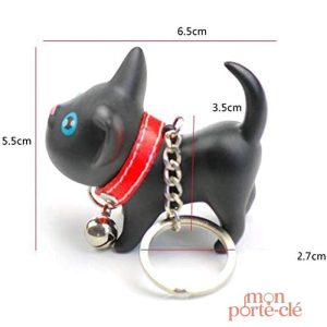 Porte-clé chat noir, parfait pour les amoureux des félins