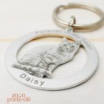 Porte-clé personnalisé en forme de chat