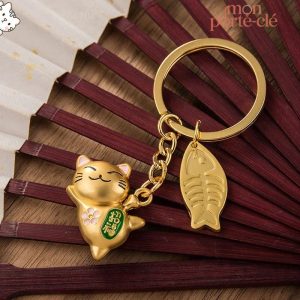 Porte-Clé Mani, le Chat porte-bonheur