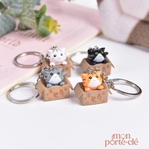 Porte-clé chat avec design adorable