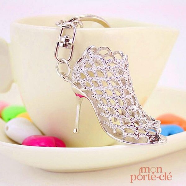 Porte-clé élégant chaussure à talon
