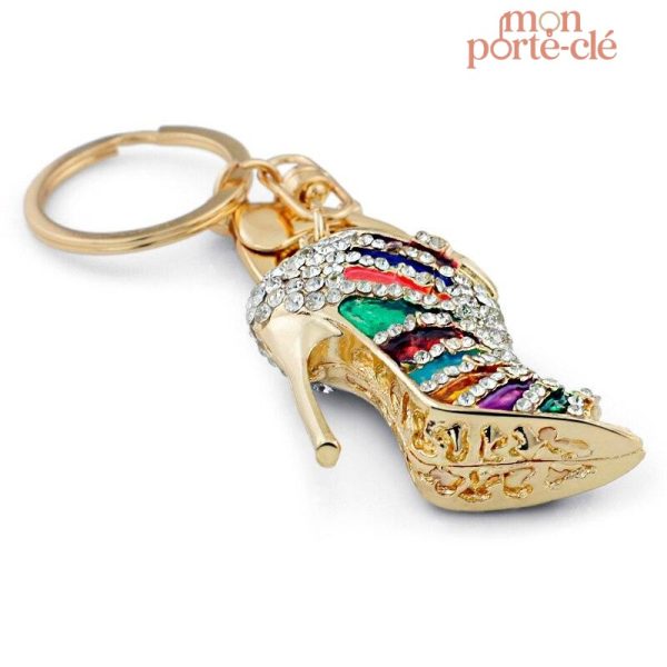 Porte-clé original alliant féminité et mode