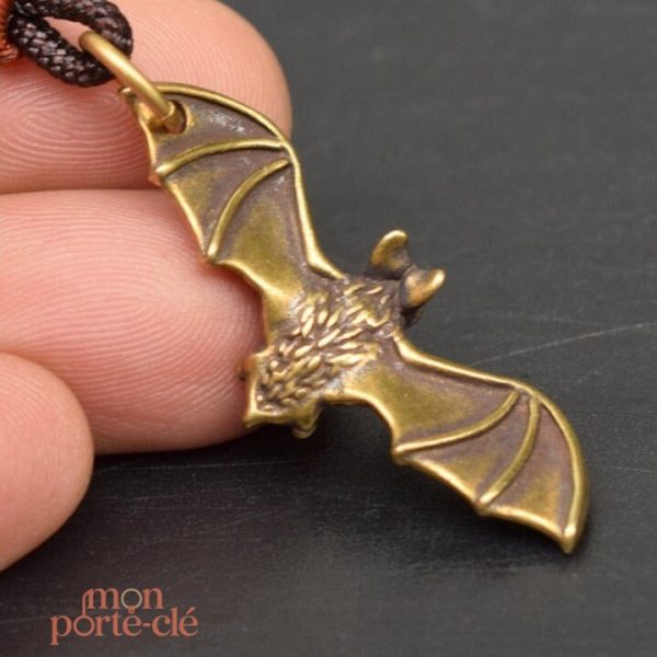 Porte-clé chauve-souris en design animalier