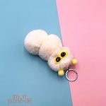 Porte-clé animal en forme de chenille, design amusant