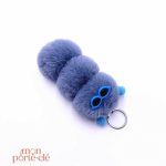 Accessoire porte-clé chenille, parfait pour les amoureux des animaux