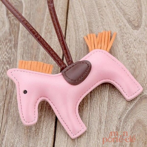 Porte-clé cheval en cuir de haute qualité