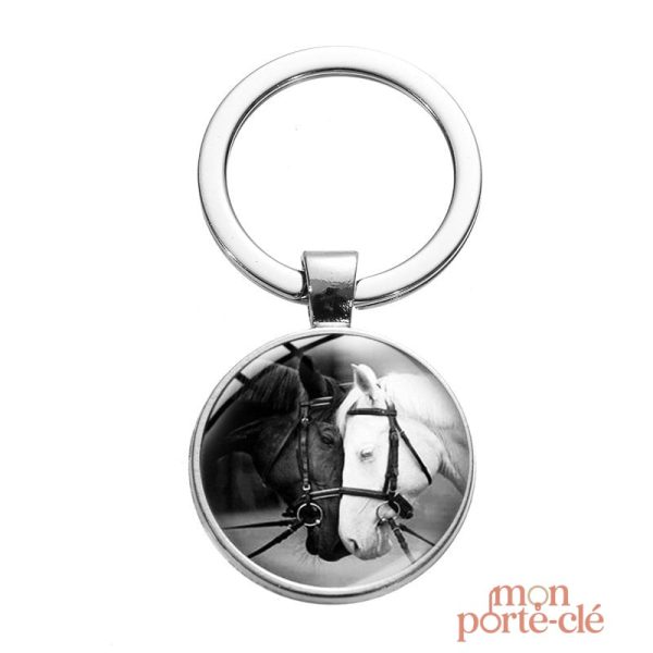 Accessoire porte-clé cheval personnalisé