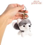 Porte-clé peluche chien, parfait pour les fans de chiens