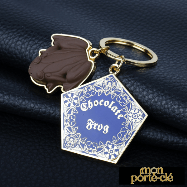 Porte-clé animal en forme de grenouille colorée