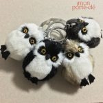 Porte-clé chouette peluche douce et mignonne