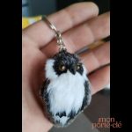 Porte-clé peluche chouette, parfait pour les amoureux des animaux
