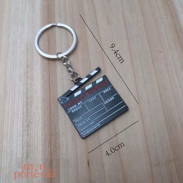 Porte-clé original sur le thème du cinéma, pratique et stylé