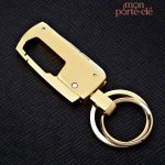 Porte-clé en acier avec ciseaux intégrés