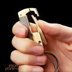 Design compact de porte-clé multifonction avec ciseaux