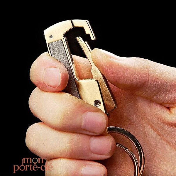 Design compact de porte-clé multifonction avec ciseaux