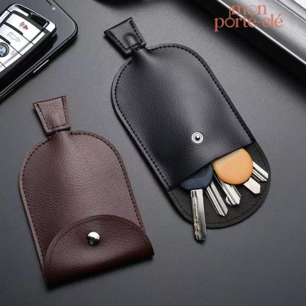 Porte-clé cloche en cuir élégant